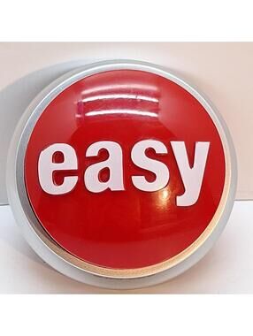 STAPLES Vintage That Was Easy Talking Button Battery USA Advertising Works